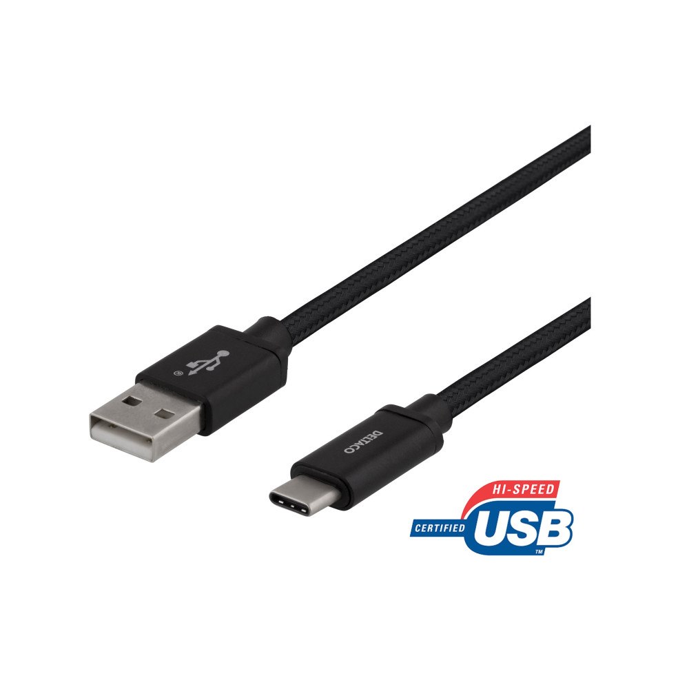 Deltaco DELTACO USBC-1132M - USB typ C-kabel - USB till USB-C - 1 m