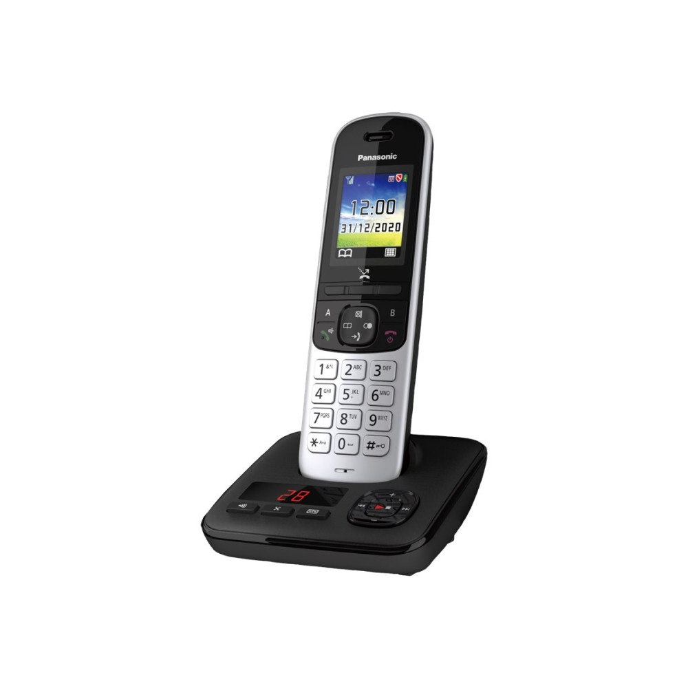 Panasonic Panasonic KX-TGH720G - trådlös telefon - svarssysten med nummerpresentation/samtal väntar - 3-riktad samtalsförmåg