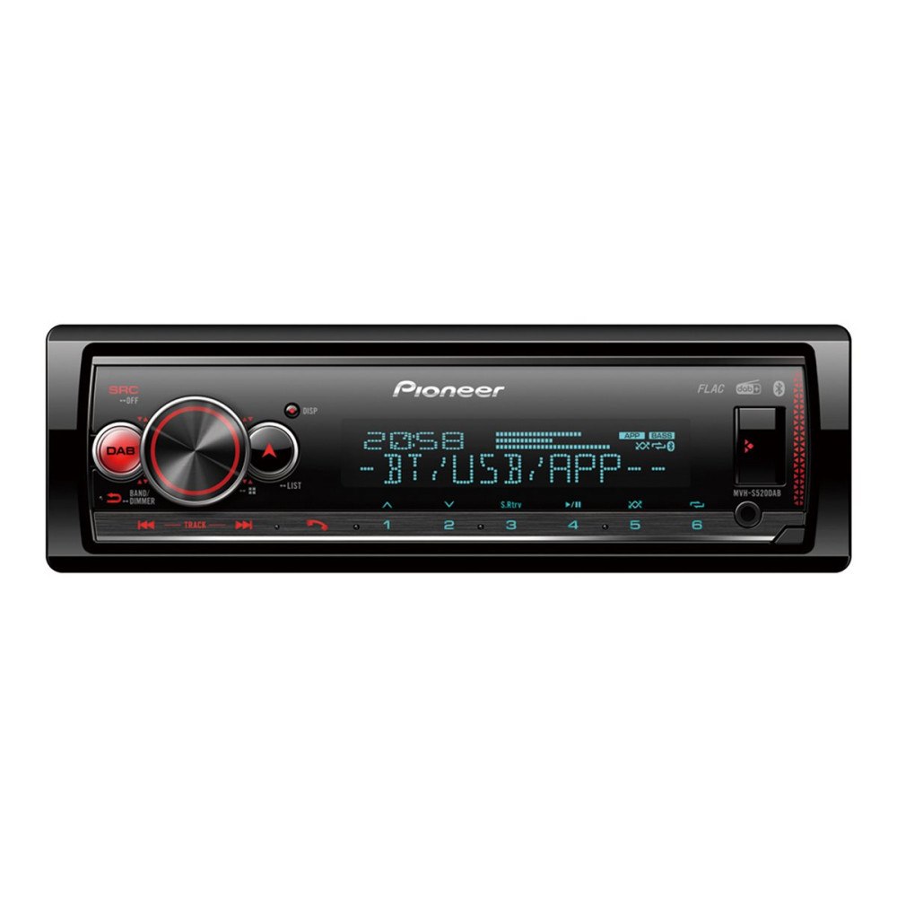 Pioneer Pioneer MVH-S520DAB - Bil - digital mottagare - inbyggd enhet - Enkel-DIN