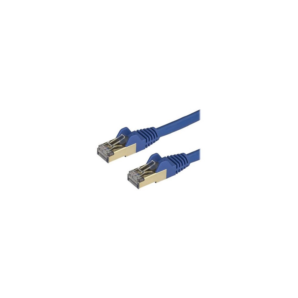 StarTech.com StarTech.com Cat6a Ethernet-kabel - skärmad (STP) - 1 m, blå - patch-kabel - 1 m - blå