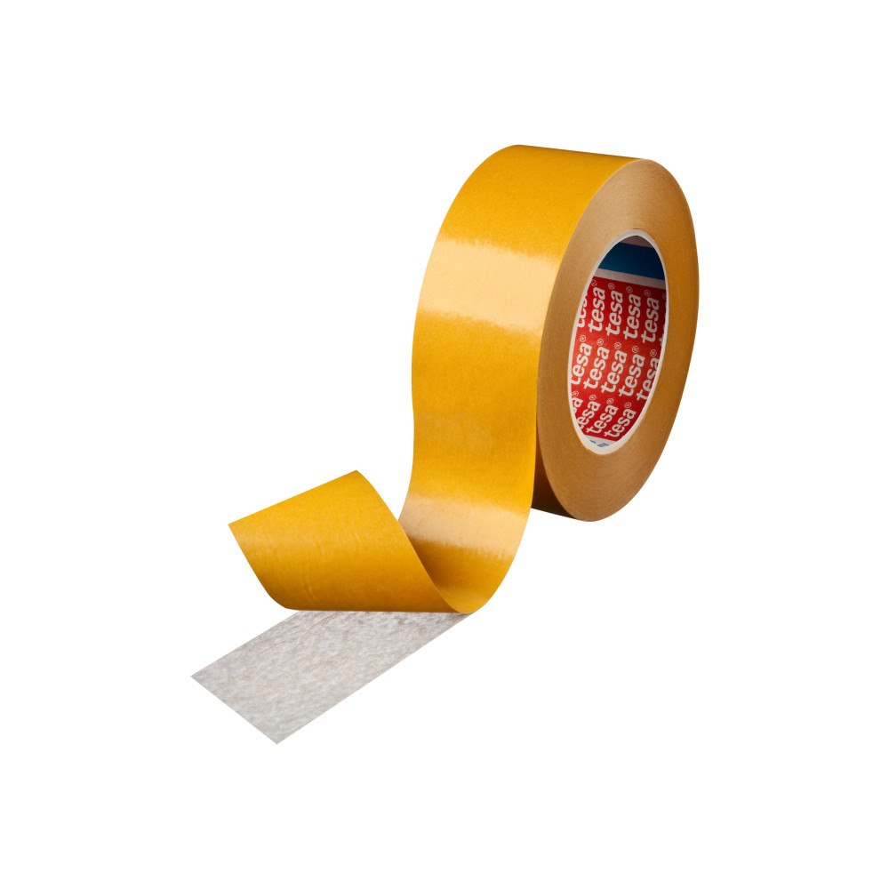 Beiersdorf Tesa 51570 dubbelsidig tejp - 50 mm x 50 m - genomskinlig