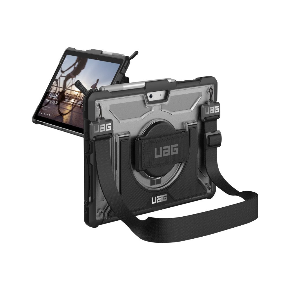 Urban Armor Gear UAG Case for Microsoft Surface Go 3/Go 2/Go [10.5-inch] w/ Handstrap - Plasma Ice - baksidesskydd för surfplatta