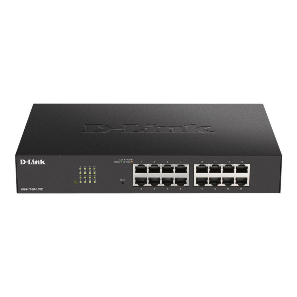 D-Link D-Link DGS 1100-16V2 - switch - 16 portar - smart - rackmonterbar