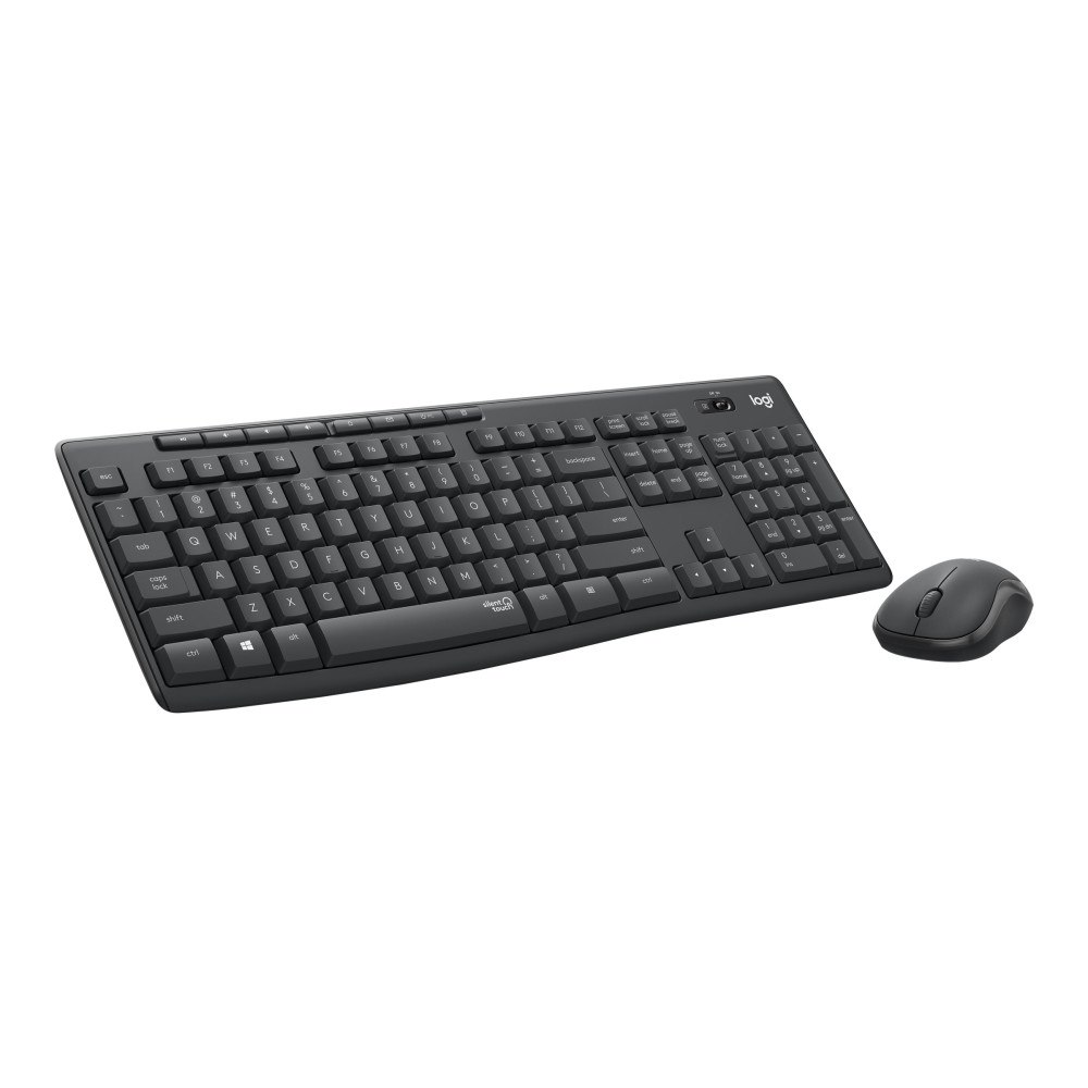 Logitech Logitech MK295 Silent - sats med tangentbord och mus - QWERTZ - schweizisk - grafit Inmatningsenhet