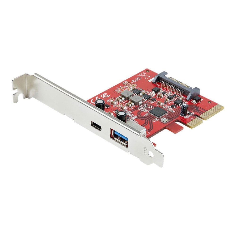StarTech.com StarTech.com 2 portar 10 Gbit/s USB-A &amp;amp; USB-C PCIe-kort - USB 3.1 Gen 2 PCI Express Type C/A-kortadapter för vär...