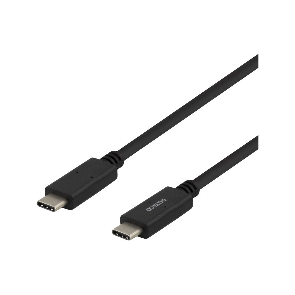 Deltaco DELTACO USBC-1501M - USB typ C-kabel - 24 pin USB-C till 24 pin USB-C - 1 m