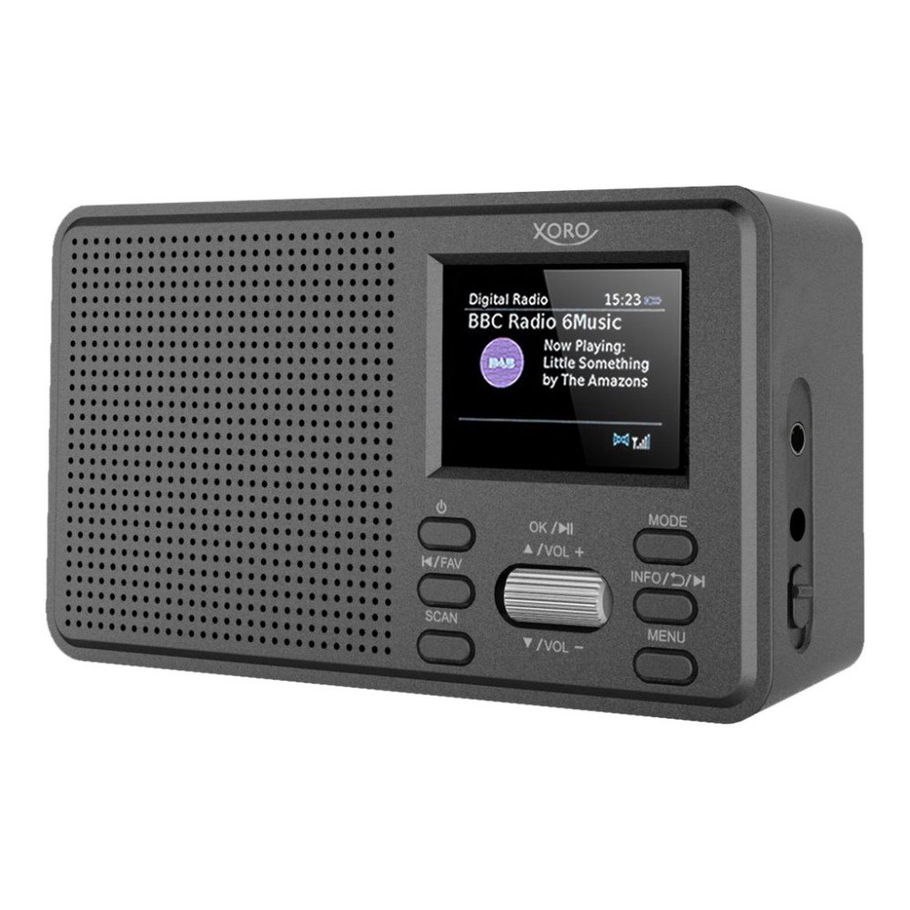 MAS Elektronik Xoro DAB 142 - bärbar DAB-radio - Bluetooth