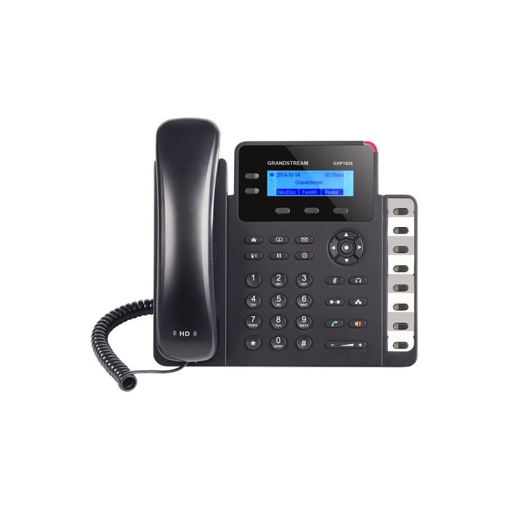 Grandstream Networks Grandstream GXP1628 - VoIP-telefon - 3-riktad samtalsförmåg