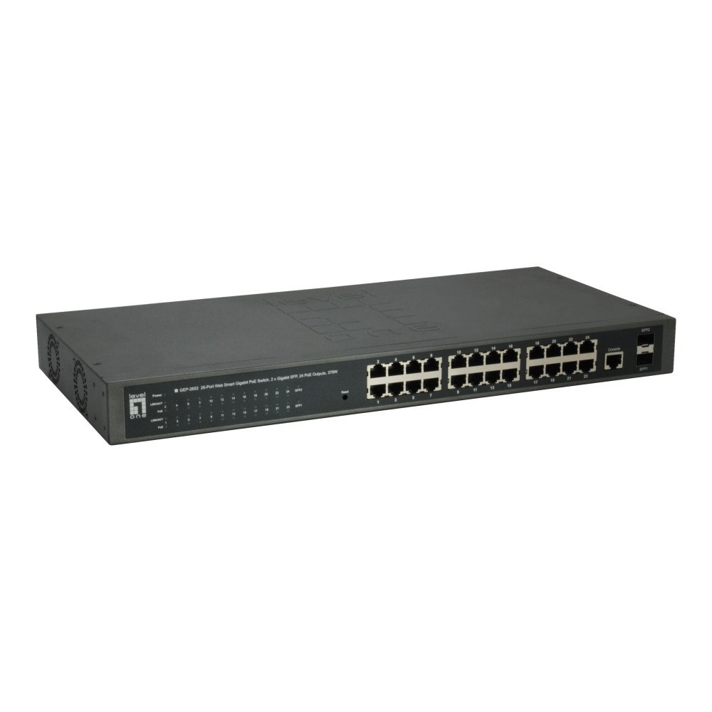 LevelOne LevelOne GEP-2652 - switch - 26 portar - smart - rackmonterbar