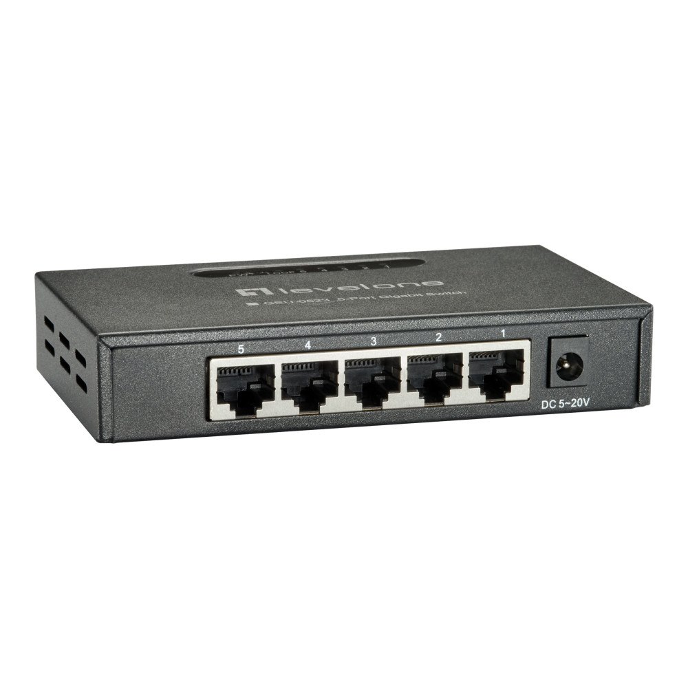 LevelOne LevelOne GEU-0523 - switch - 5 portar - ohanterad