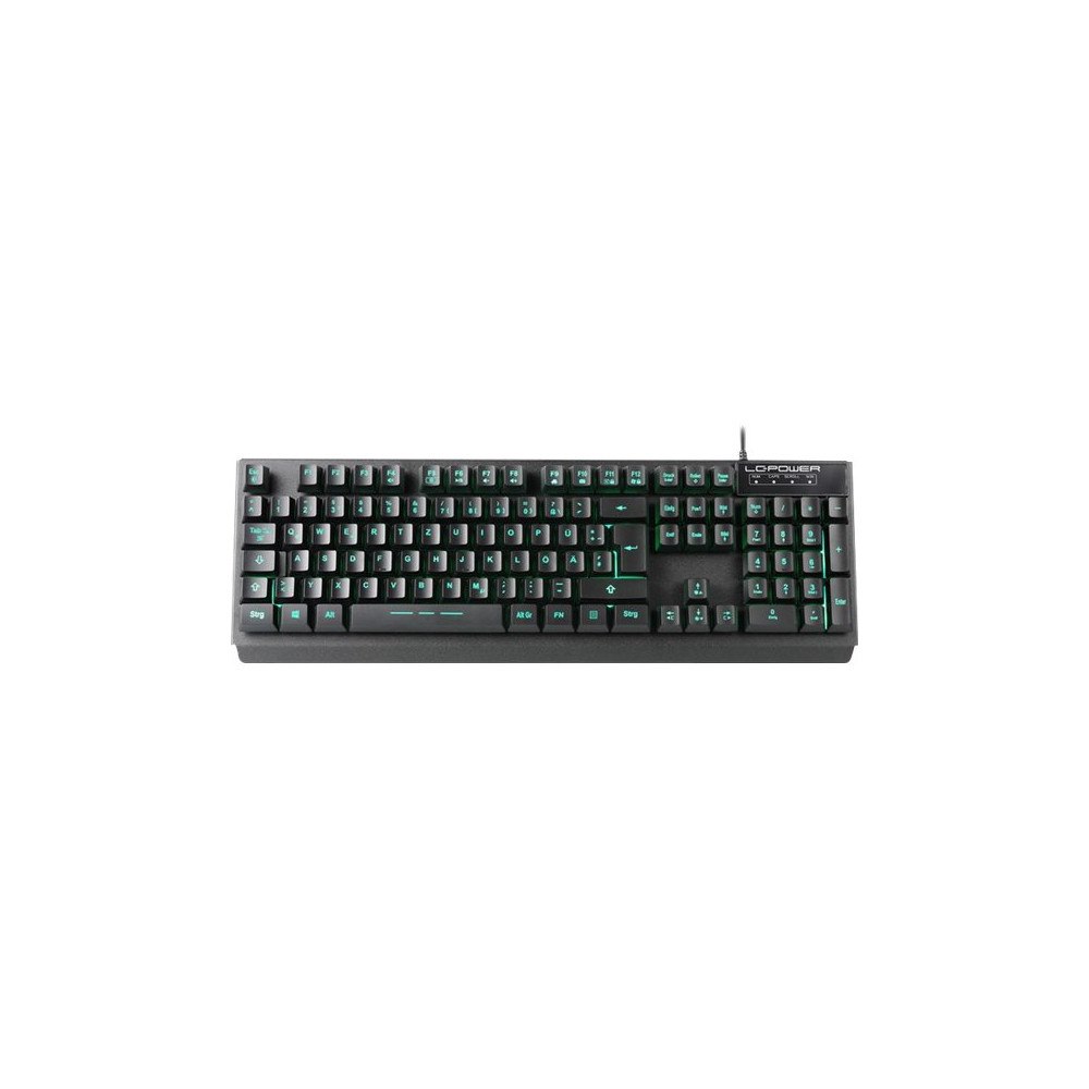LC Power LC Power LC-KEY-4B-LED - tangentbord - QWERTZ - tysk - svart Inmatningsenhet