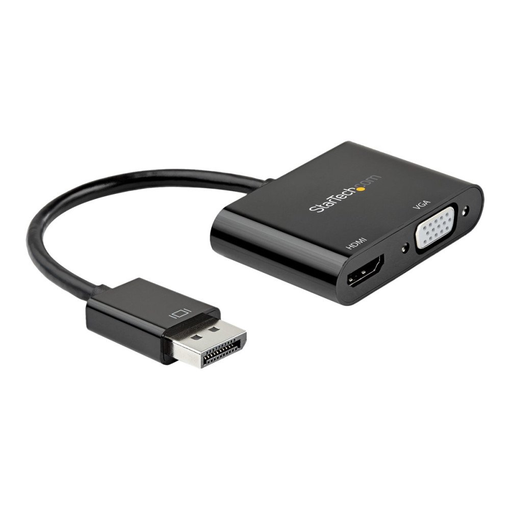 StarTech.com Startech DisplayPort till HDMI VGA-adapter - 4K 60 Hz - videokort - DisplayPort / HDMI / VGA - 23.2 cm
