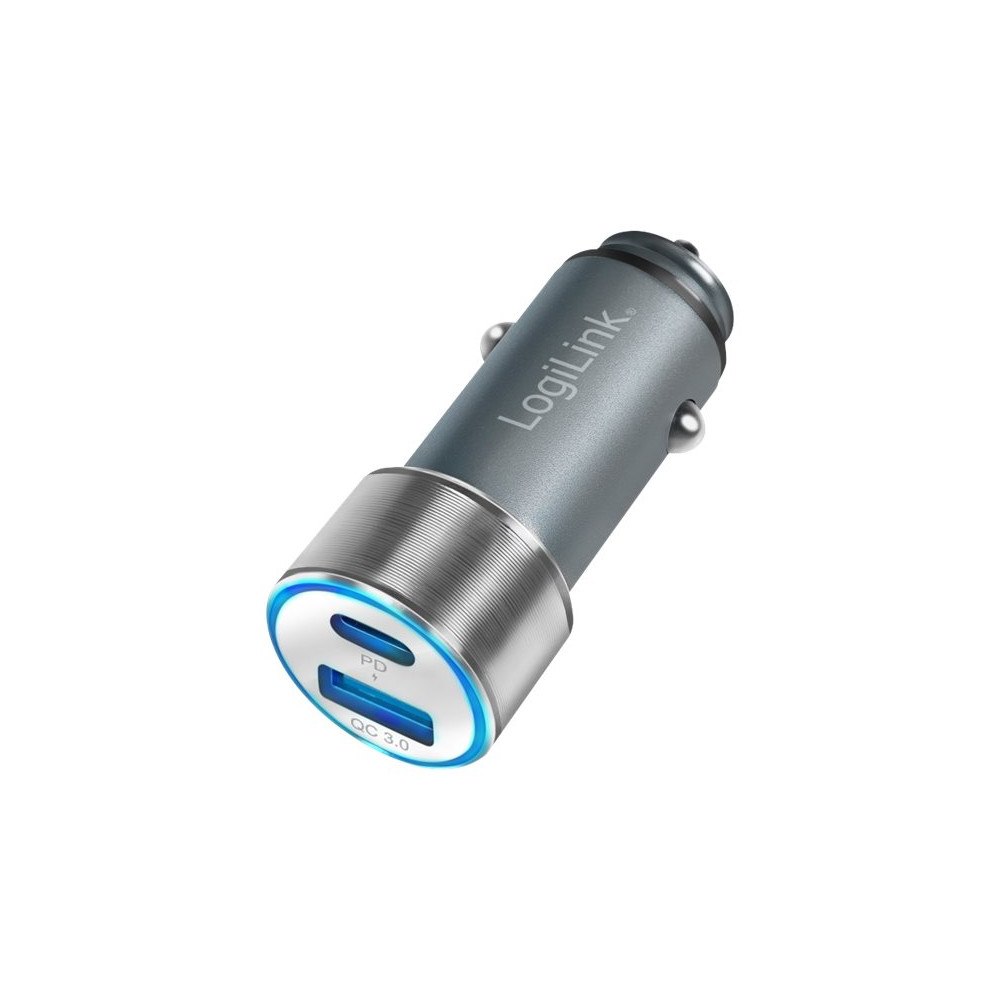 2direct LogiLink strömadapter för bil - USB, 24 pin USB-C - 36 Watt