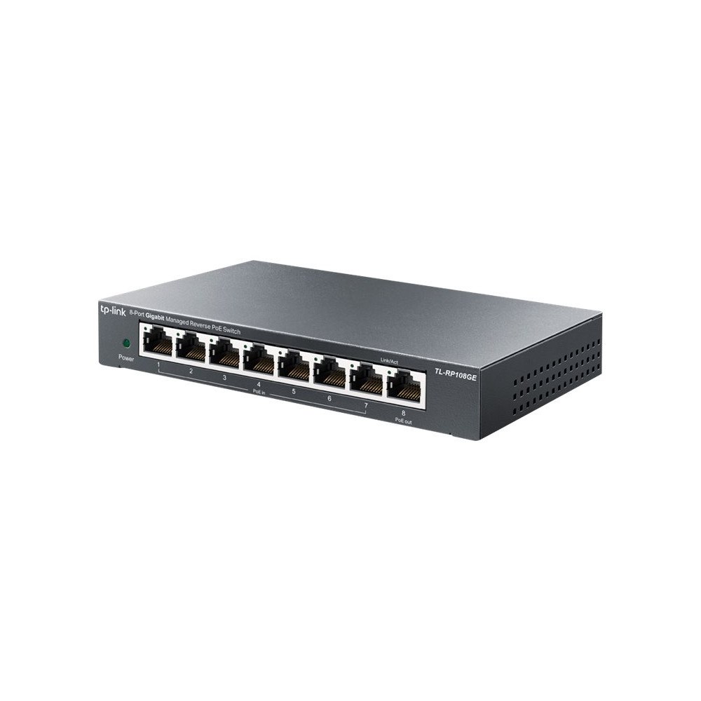 TP-LINK Technologies TP-Link TL-RP108GE - switch - 8 portar - Administrerad