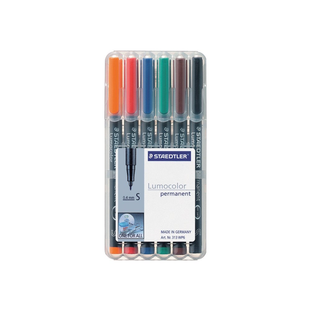STAEDTLER STAEDTLER Lumocolor 313 - markering (paket om 6)