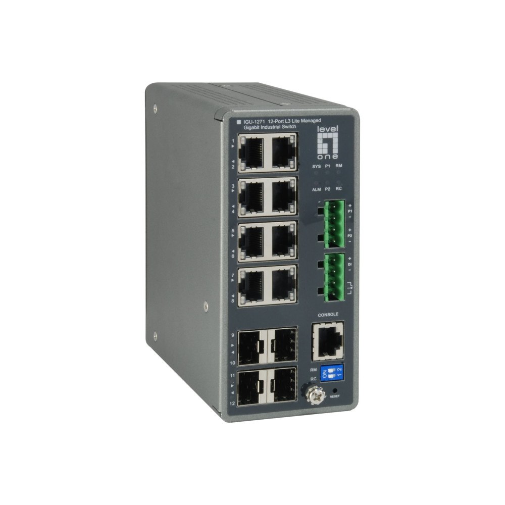 LevelOne LevelOne IGU-1271 - switch - 12 portar - Administrerad