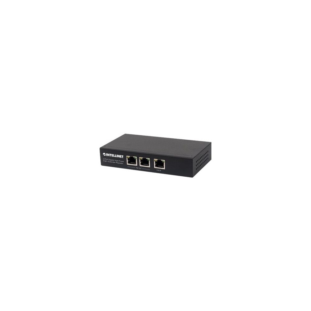 intellinet Intellinet 2-Port Gigabit High-Power PoE+ Extender Repeater, IEEE 802.3at/af Power over Ethernet (PoE+/PoE), metal - rep...