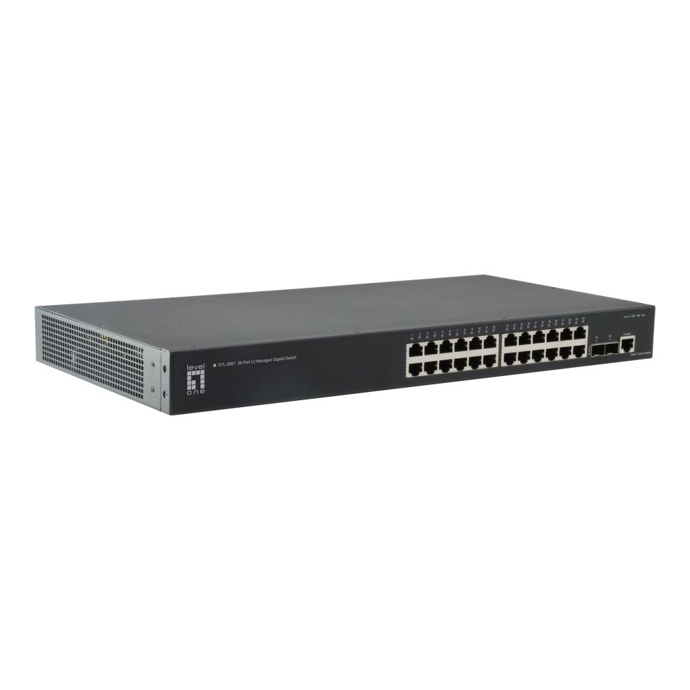 LevelOne LevelOne GTL-2661 - switch - 26 portar - rackmonterbar