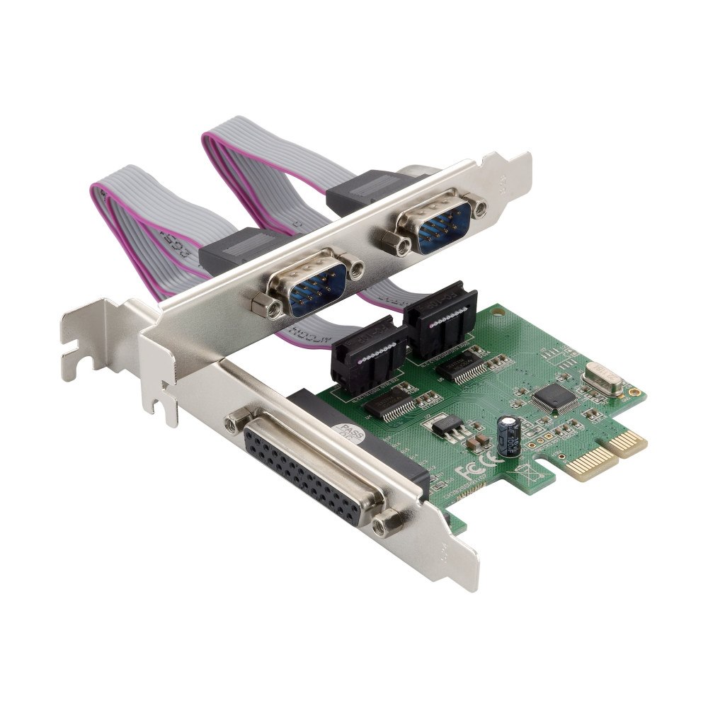 Conceptronic Conceptronic SPC01G - parallellt/seriellt kort - PCIe - RS-232 x 2 + parallell x 1