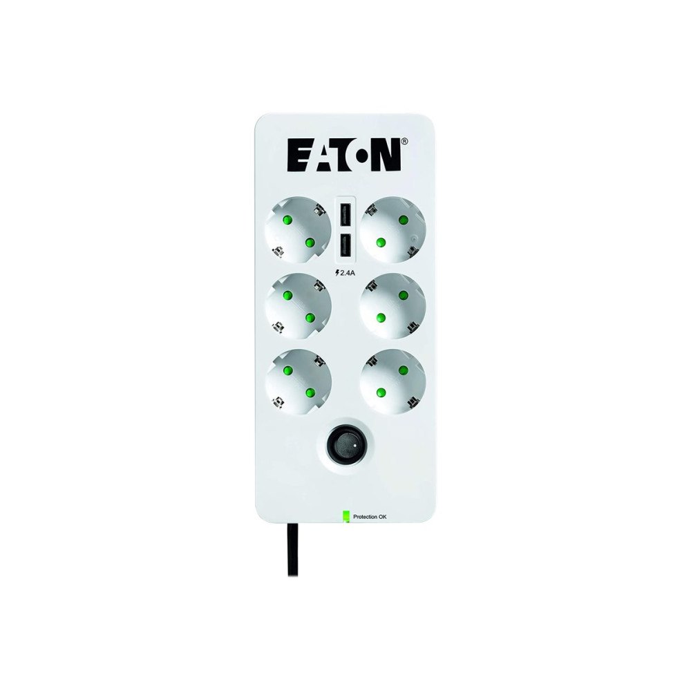 Eaton Corporation Eaton Protection Box 6 USB DIN - överspänningsskydd - 2500 Watt