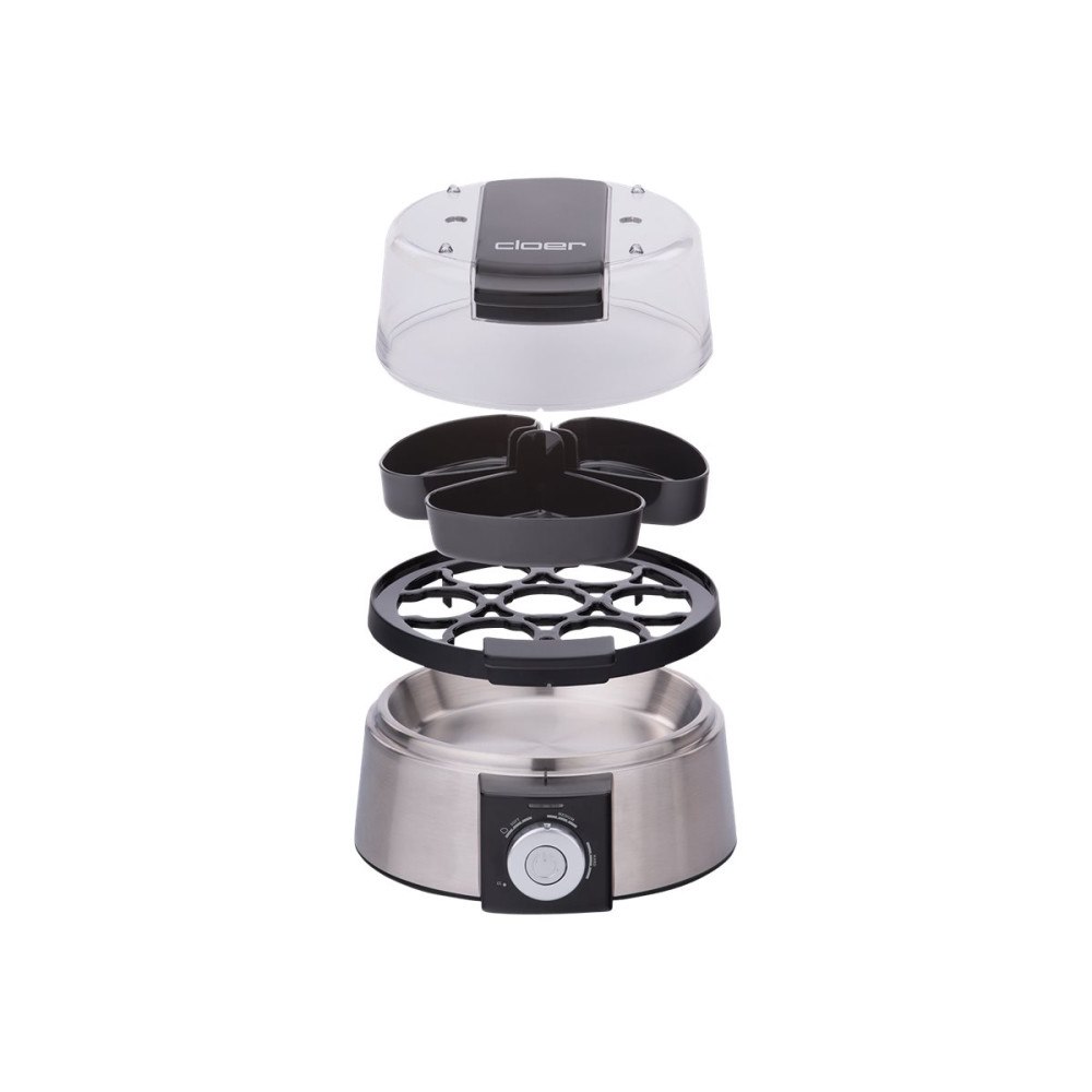 Cloer Cloer 6070 - äggkokare - rostfritt stål/svart