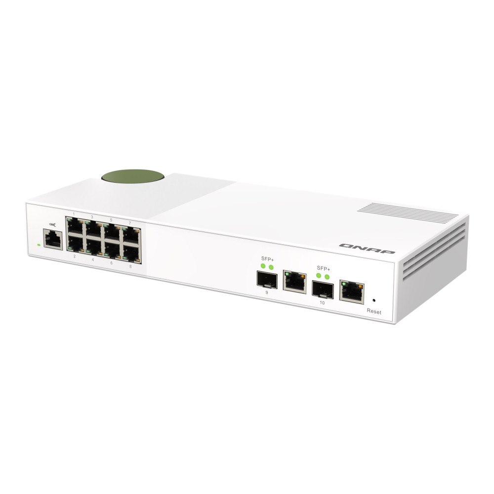 QNAP Systems, Inc QNAP QSW-M2108-2C - switch - 10 portar - Administrerad