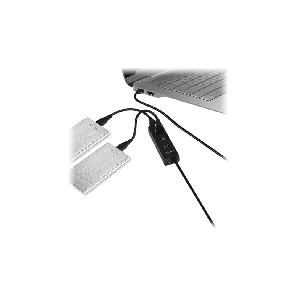 AXAGON AXAGON HUE-S2BP - hubb - 4 portar