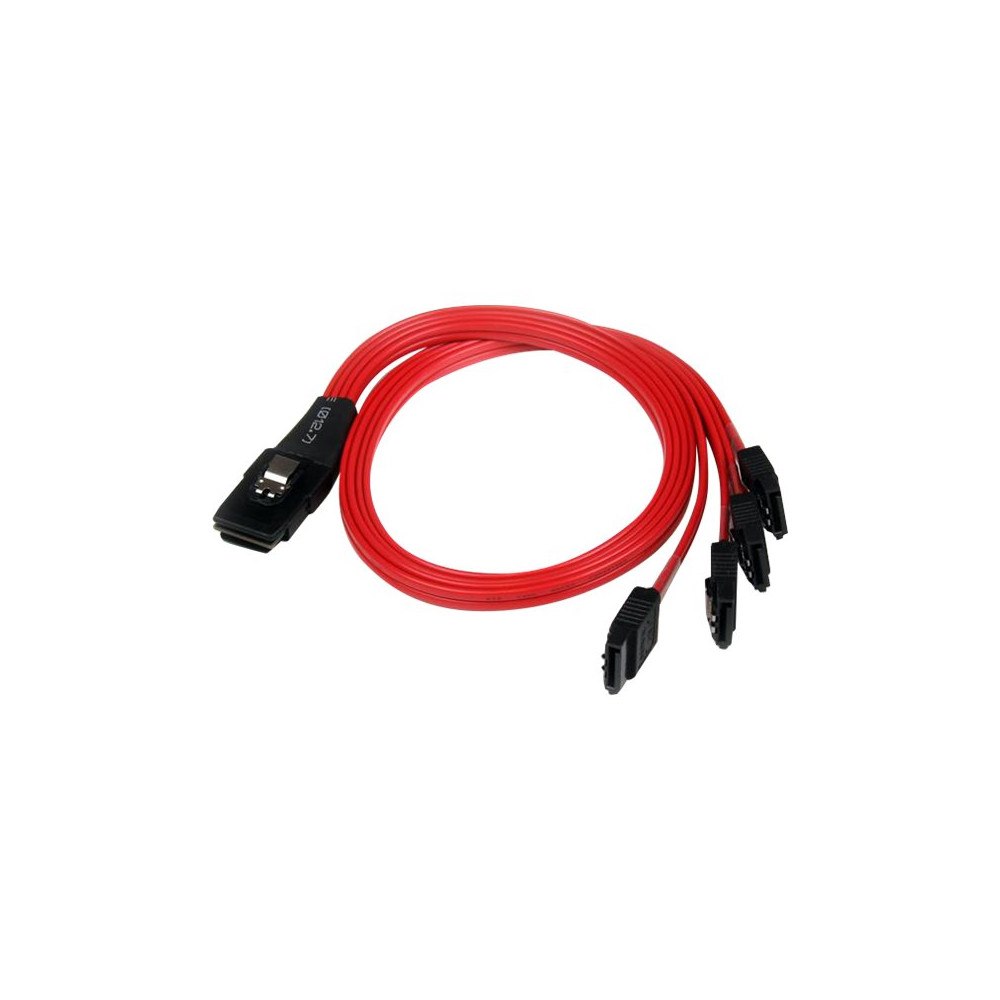 StarTech.com StarTech.com 50 cm SFF-8087 till 4x SATA - intern Mini SAS till SATA omvänd kabel - SATA/SAS-kabel - 50 cm