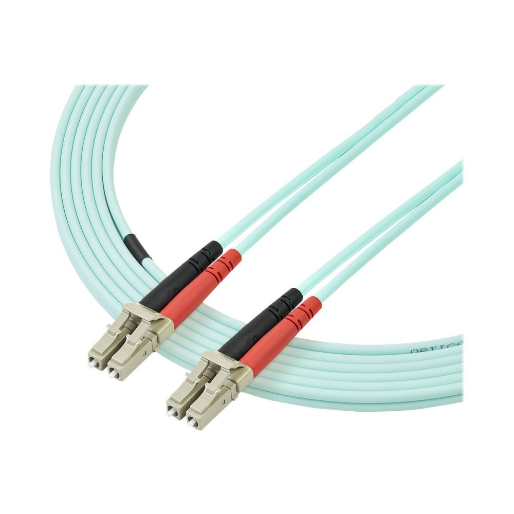 StarTech.com StarTech.com 5m Fiber Optic Cable - 10 Gb Aqua - Multimode Duplex 50/125 - LSZH - LC/LC - OM3 - LC to LC Fiber Patch Cab...
