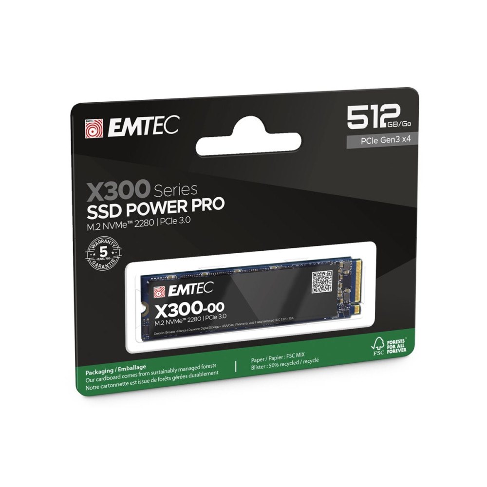 EMTEC International EMTEC Power Pro X300 - SSD - 512 GB - PCIe 3.0 x4 (NVMe)