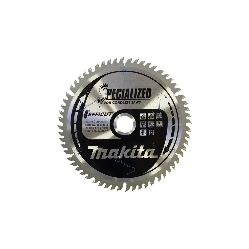 Makita Makita Efficut cirkelsågblad - för trä, metall, laminat, MDF-skiva