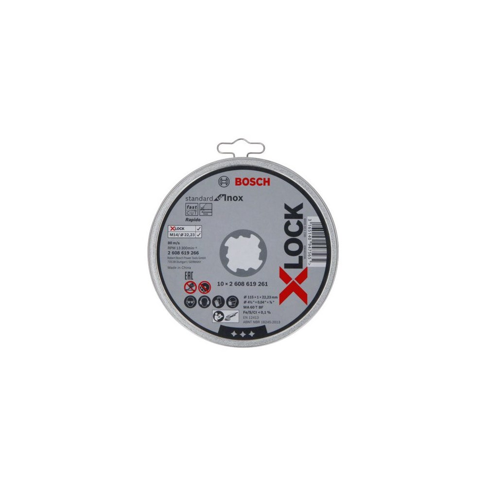 Bosch Group Bosch Standard for INOX WA 60 T BF - skärskiva (paket om 10)