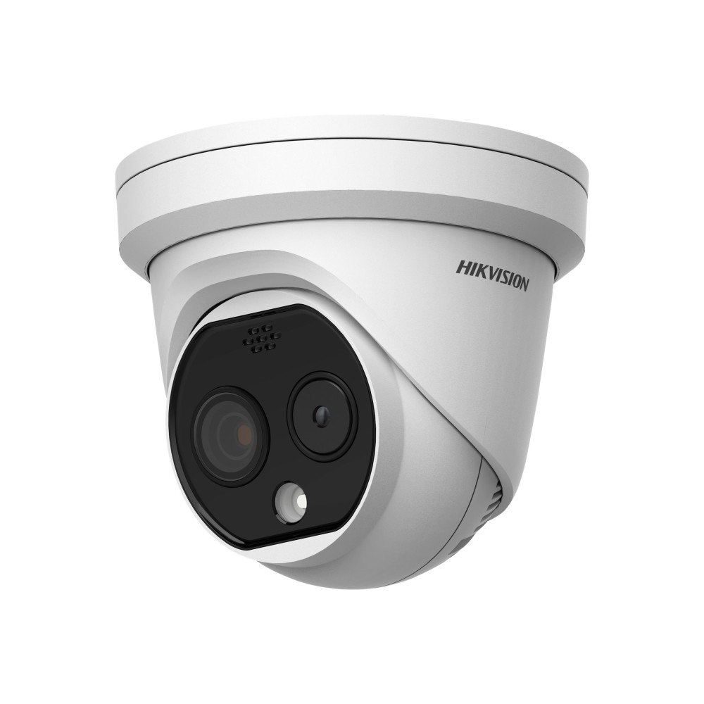Hikvision Digital Technology Hikvision DeepinView Temperature Screening Thermographic Turret Camera DS-2TD1217B-6/PA(B) - termisk/nätverksövervakning...