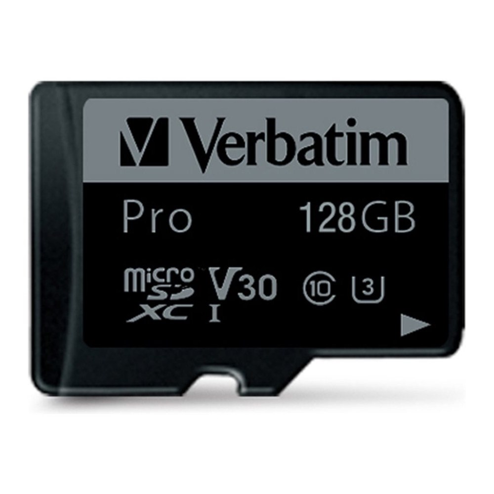 VERBATIM Verbatim PRO - flash-minneskort - 128 GB - mikroSDXC UHS-I