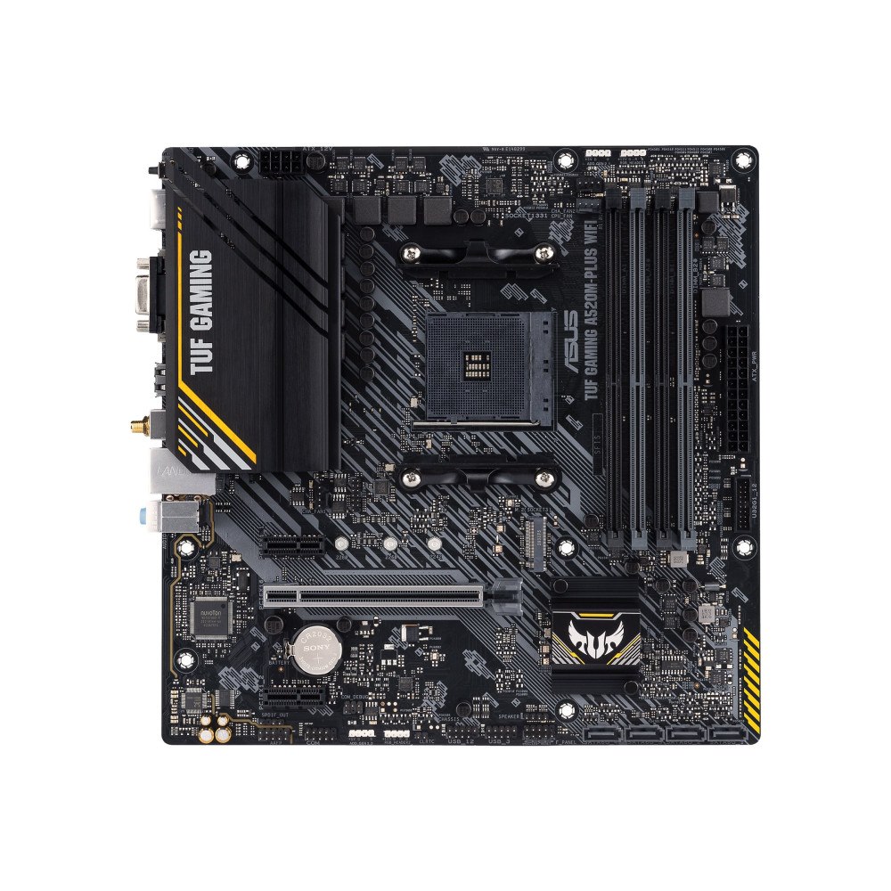ASUSTeK COMPUTER ASUS TUF GAMING A520M-PLUS WIFI - moderkort - micro ATX - Socket AM4 - AMD A520