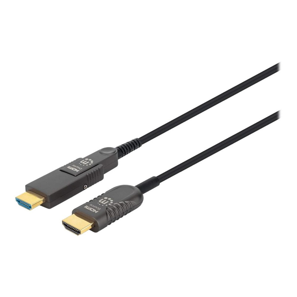 Manhattan Manhattan HDMI to Micro HDMI Plenum-Rated Cable, 4K@60Hz (Premium High Speed), 30m, Active, Detachable HDMI Male (Type A...