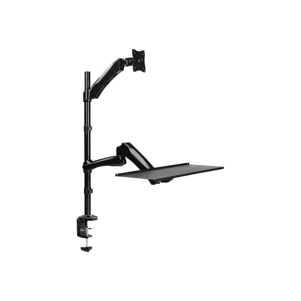 2direct LogiLink Sit-Stand Workstation monteringssats - justerbar arm - för bildskärm/tangentbord