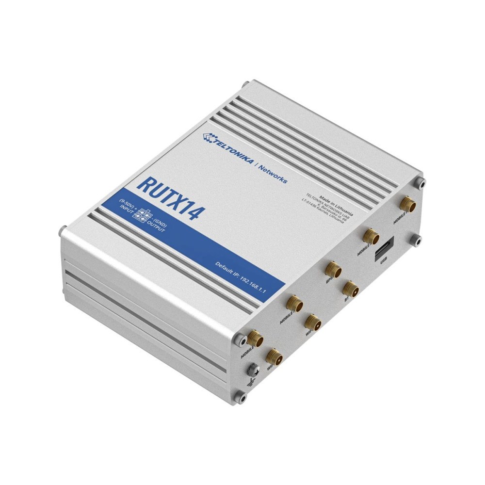 Teltonika Teltonika RUTX14 - trådlös router - WWAN - Wi-Fi 5, LTE, Bluetooth - 3G - skrivbordsmodell