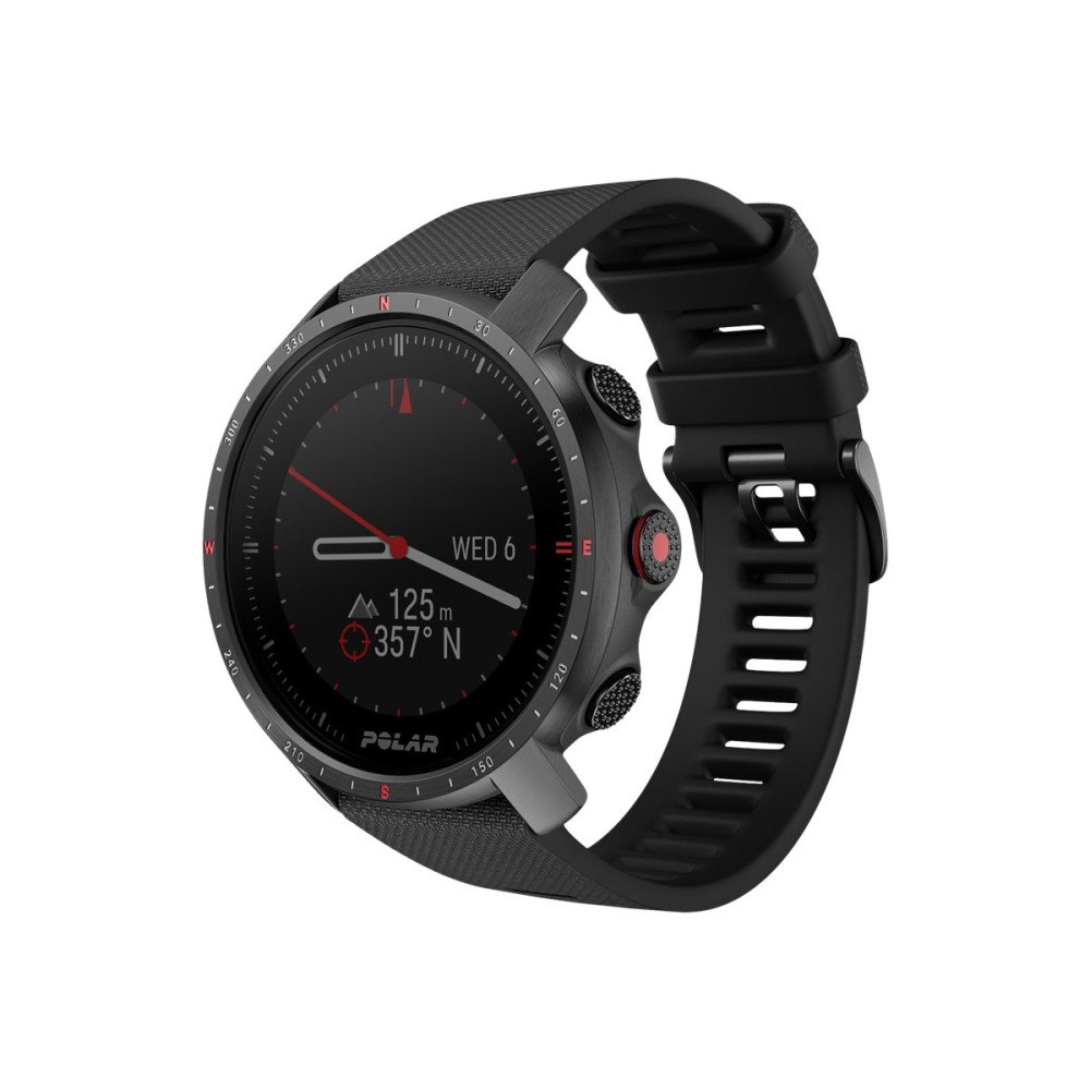 Polar Electro Polar Grit X Pro - svart DLC - sportklocka med band - svart