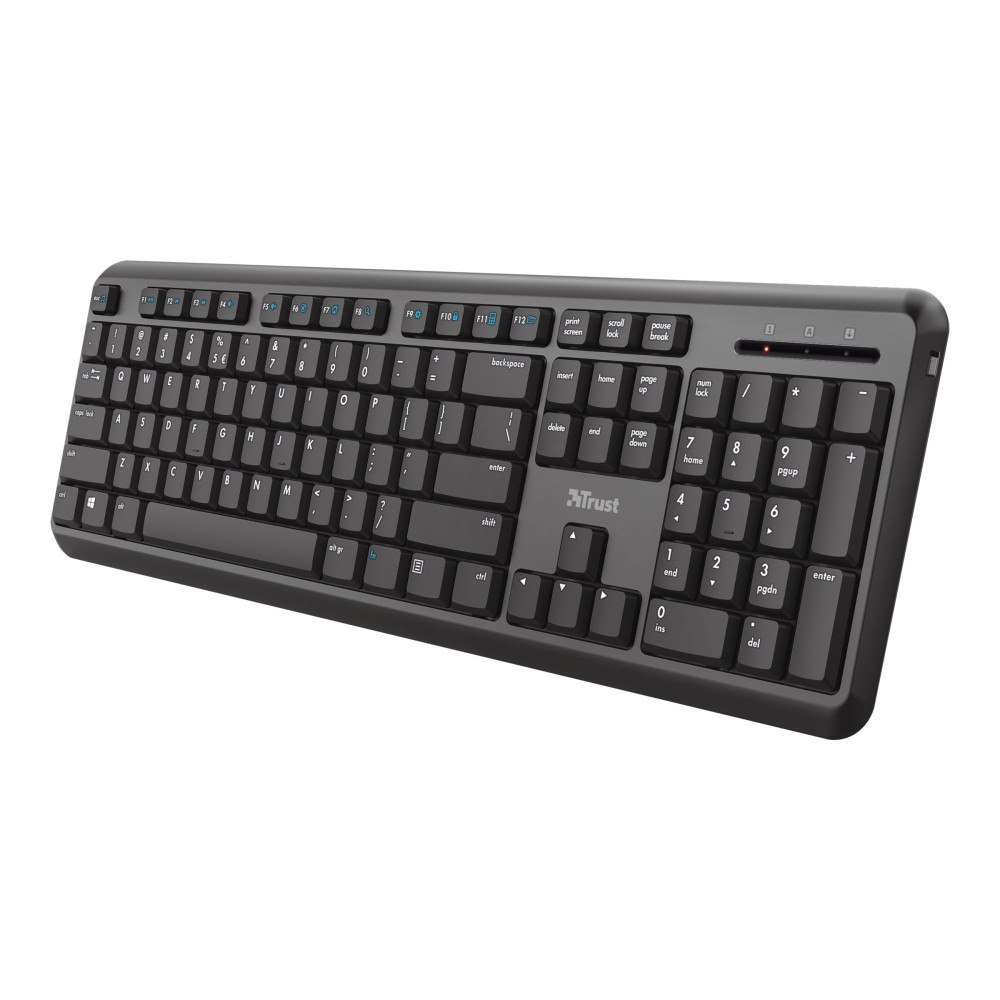 Trust Computer Products Trust TK-350 - tangentbord - QWERTZ - tysk - svart Inmatningsenhet
