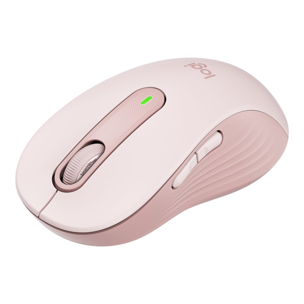 Logitech Logitech Signature M650 L - mus - stor storlek - 2.4 GHz, Bluetooth - rosa
