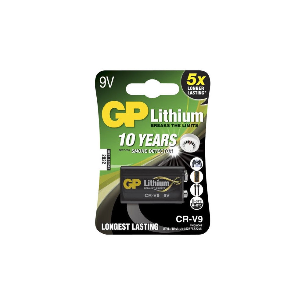 Gold Peak GP CRV9SD-2U1 batteri x 9V - Li