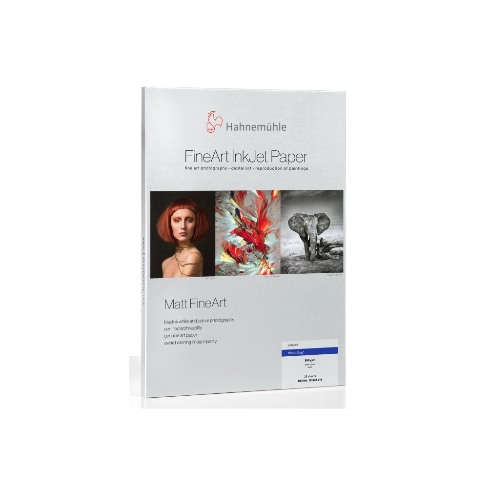 Hahnemühle FineArt GmbH Hahnemühle Digital FineArt Photo Rag - konstnärsfotopapper av bomullslump - matt - 25 ark - A4 - 308 g/m²