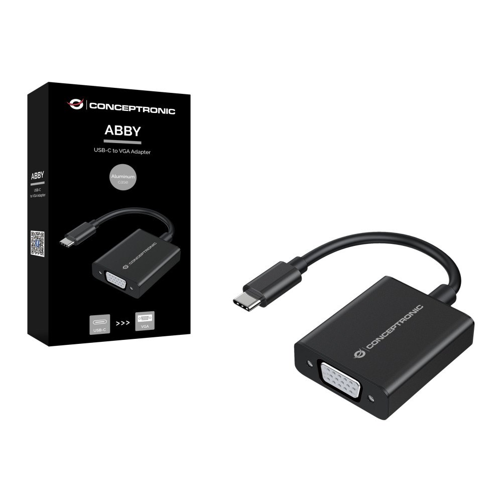 Conceptronic Conceptronic ABBY - videokort - 24 pin USB-C till HD-15 (VGA)