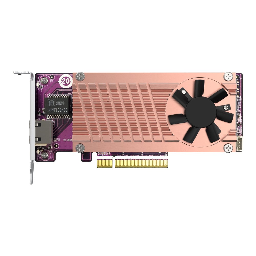 QNAP Systems, Inc QNAP QM2-2P10G1TB - kontrollerkort - PCIe 3.0 x4 (NVMe) - PCIe 3.0 x8