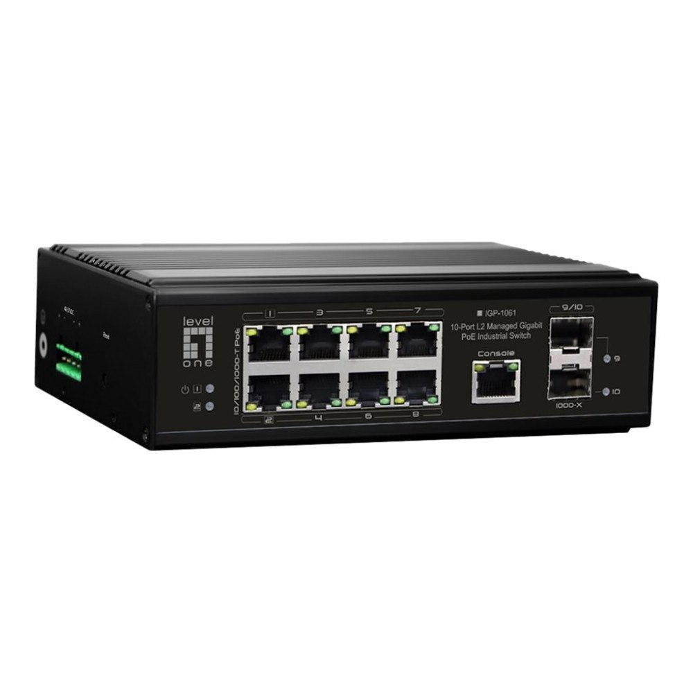 LevelOne LevelOne IGP-1061 - switch - -40°C till 75°C - 10 portar - Administrerad