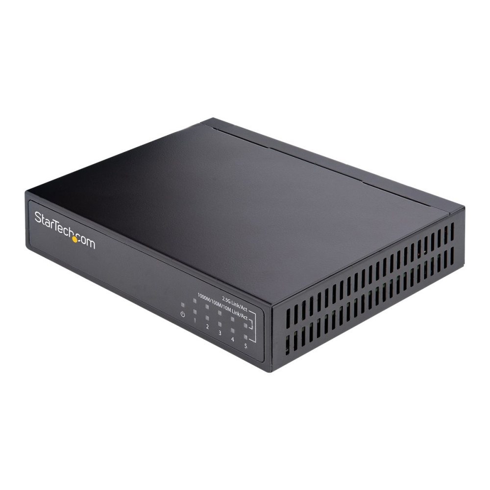 StarTech.com StarTech.com Ohanterad 2.5G-switch - Gigabit-switch med 5 portar - 2,5GBASE-T Ethernet-switch utan förvaltning - Etherne...