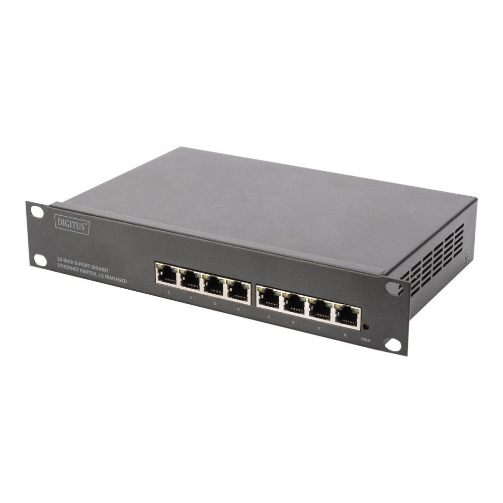 Digitus DIGITUS DN-80117 - switch - 8 portar - Administrerad - rackmonterbar