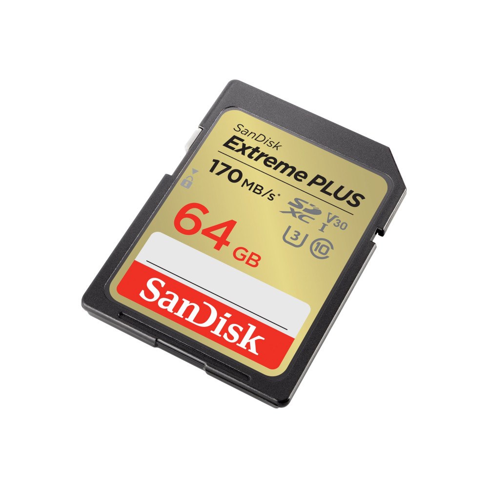 SANDISK SanDisk Extreme PLUS - flash-minneskort - 64 GB - SDXC UHS-I