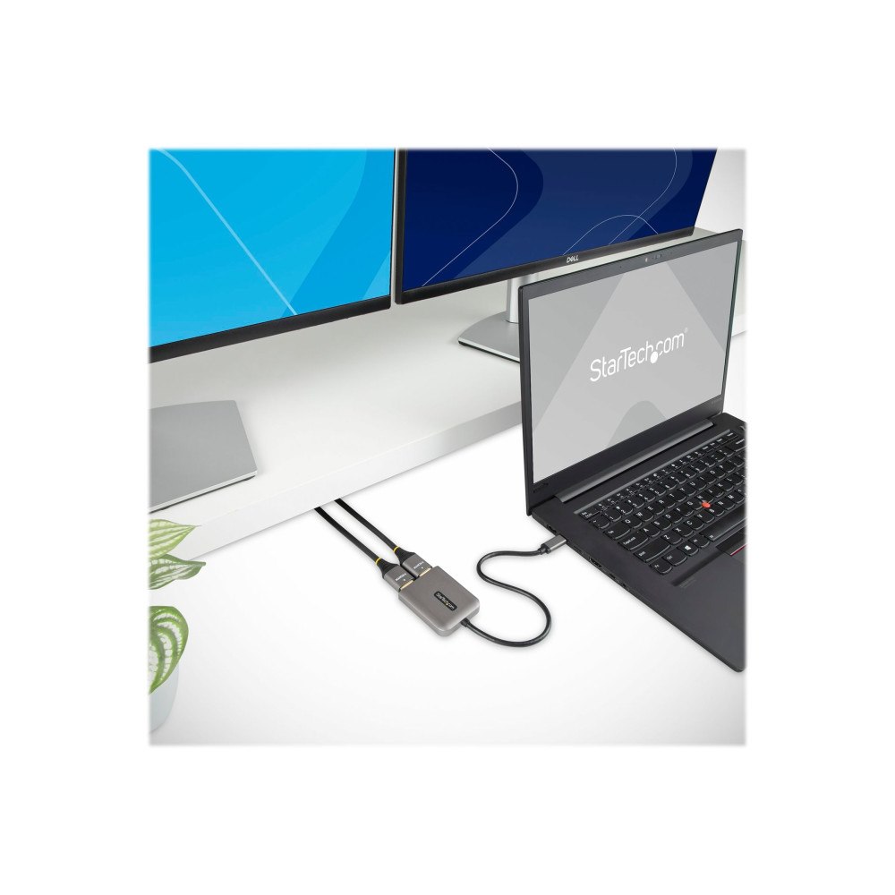StarTech.com StarTech.com USB-C to Dual HDMI MST HUB, Dual HDMI 4K 60Hz, USB Type C Multi Monitor Adapter for Laptop w/ 1ft (30cm) ca...